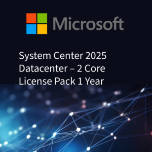 System Center 2025 Datacenter - 2 Core License Pack 1 Year
