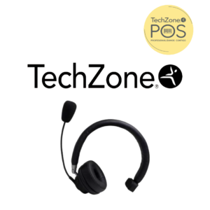 TechZone Diadema Din Tree, Para Video Conferencia, Mono Stereo, Bluetooth 5.0 Usb Recargable 16 Hrs Activa / 300 Modo Reposo